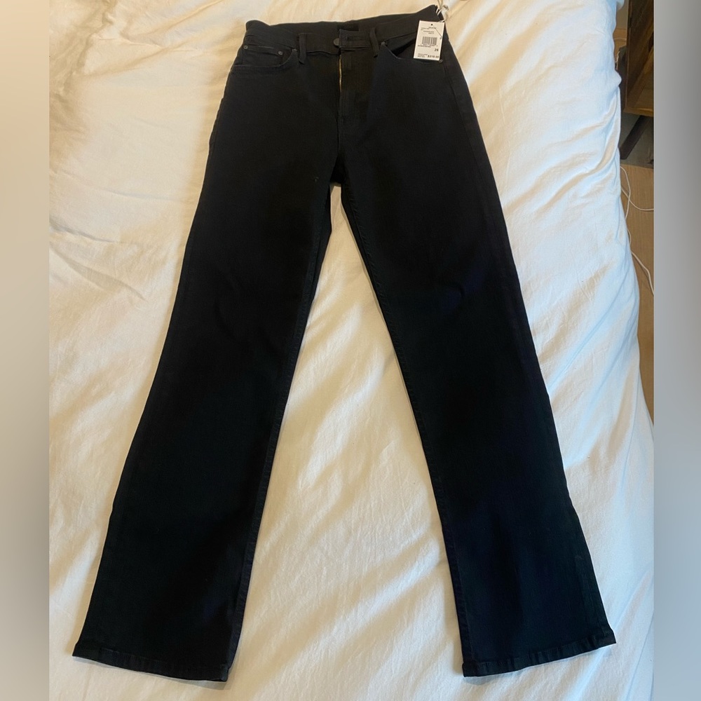 MOTHER Denim High Waisted Rider Ankle in Not Guilty (Black) Size 26